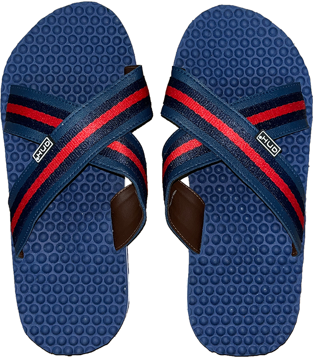 Slip On Massage Navy Red