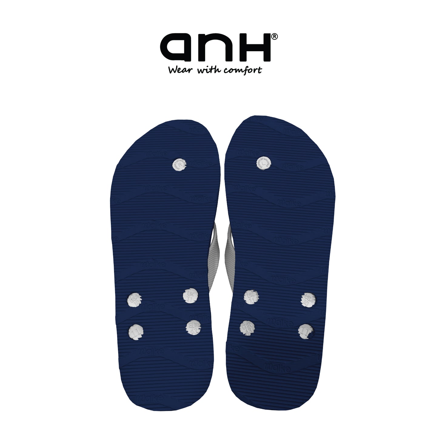 Walke Massage 5 Holes Navy White