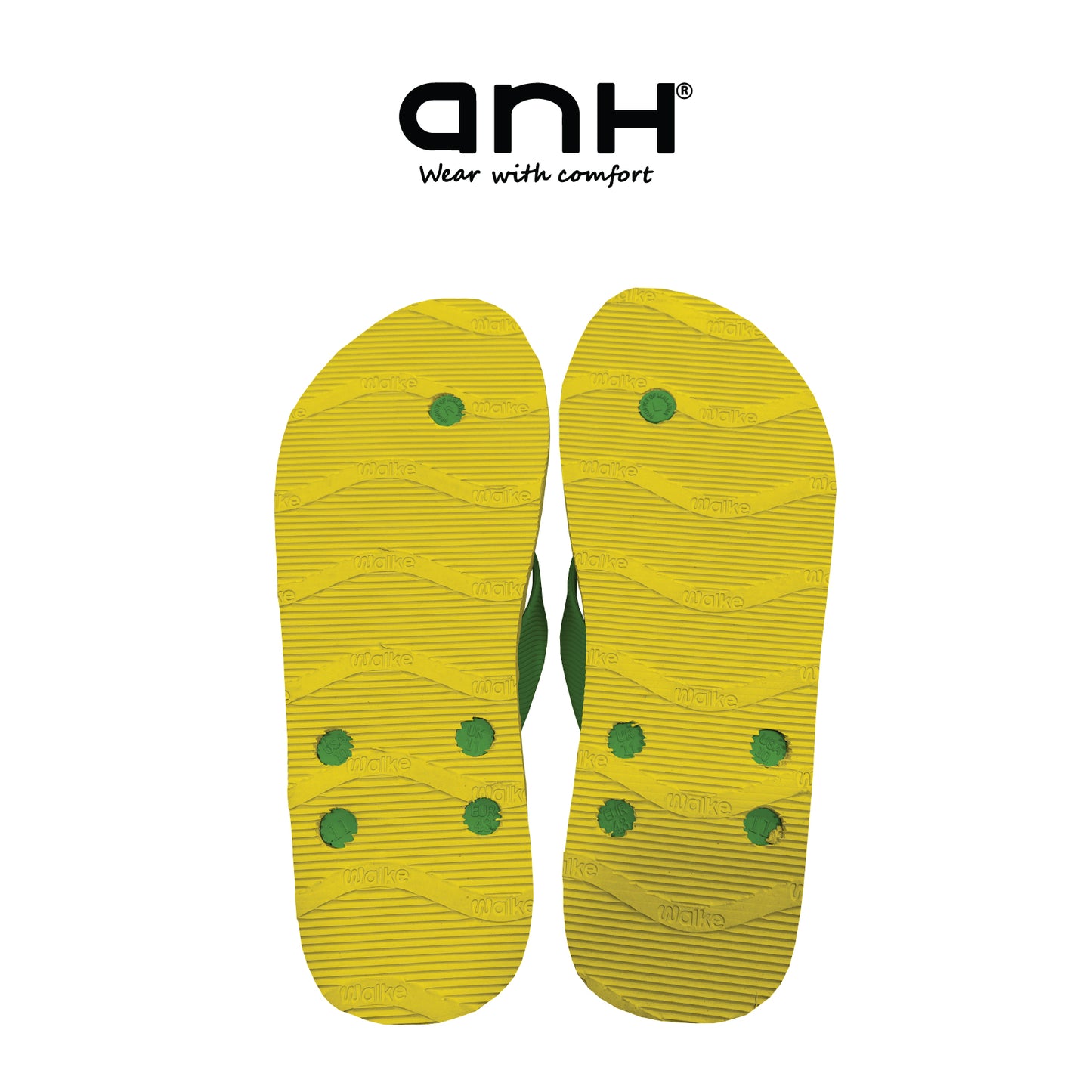 Walke Massage 5 Holes Yellow Green