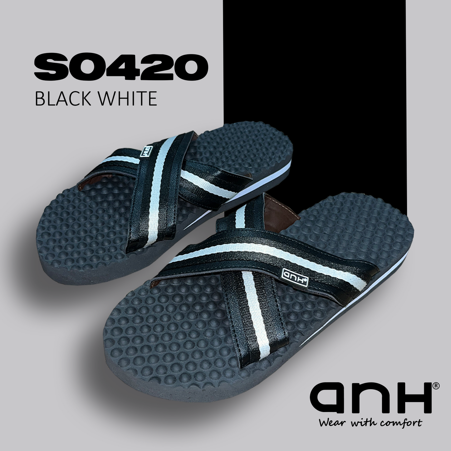 Slip On Massage Black White