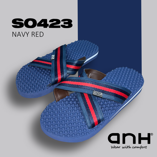 Slip On Massage Navy Red