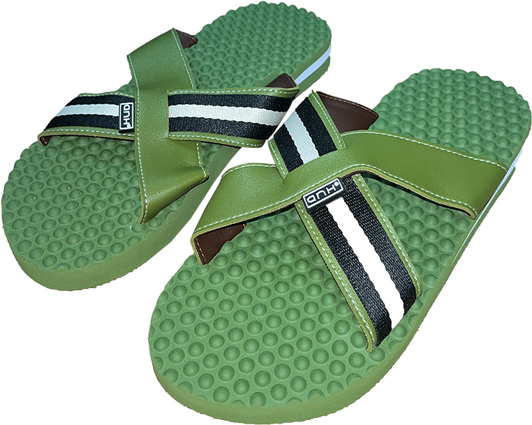 Slip On Massage Green Cross