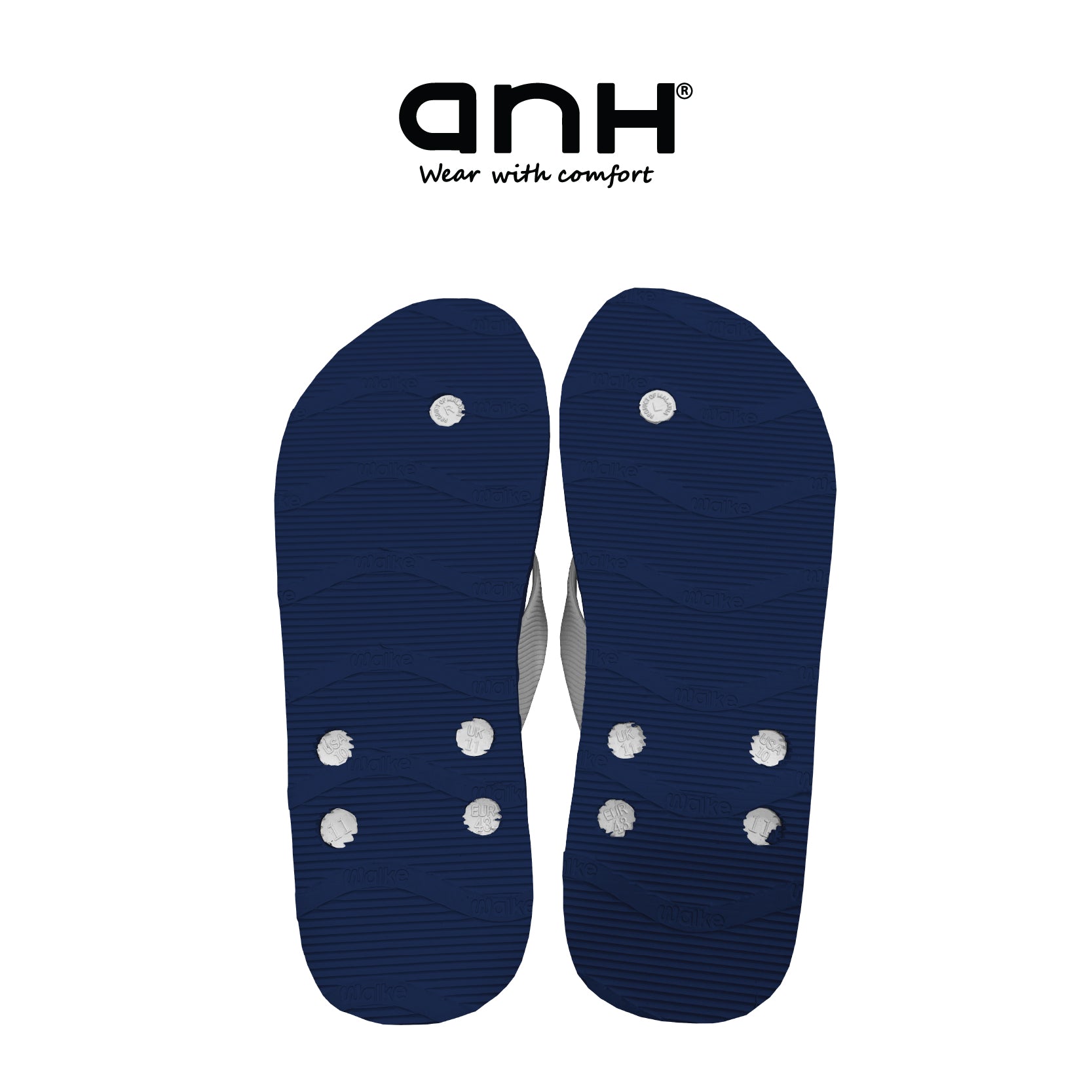 Walke Massage 5 Holes Navy White