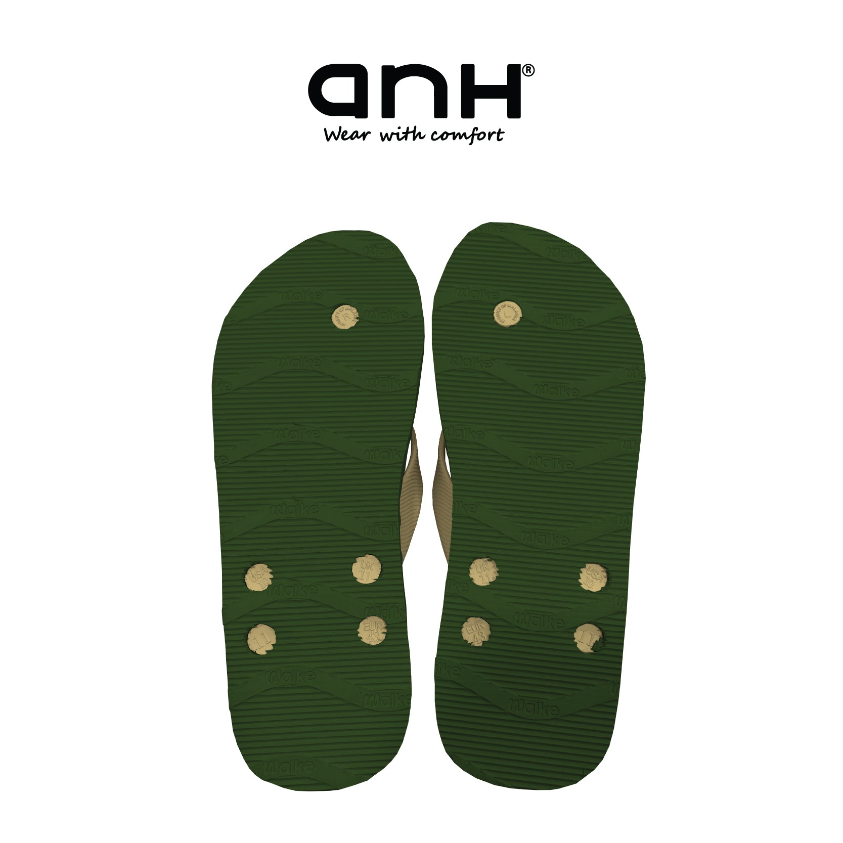 Walke Massage 5 Holes Green Beige